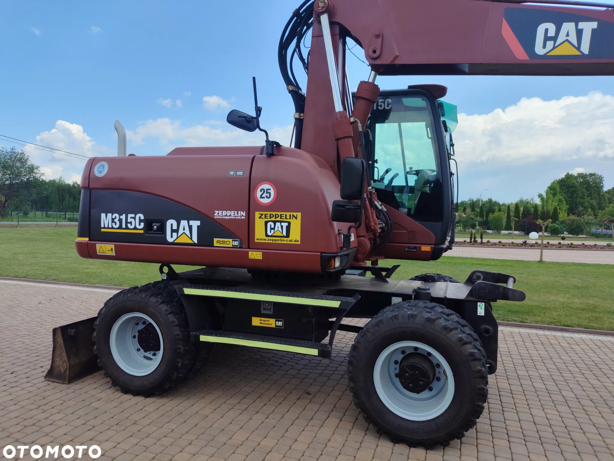 Caterpillar 315C / KOPARKA KOŁOWA / SPROWADZONA / NOWE OPONY / 10 000 MTG / - 7