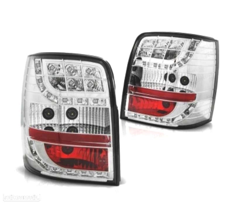 FAROLINS TRASEIROS LED VOLKSWAGEN VW PASSAT 3GB B5 VARIANT 00-05 CROMADOS - 1