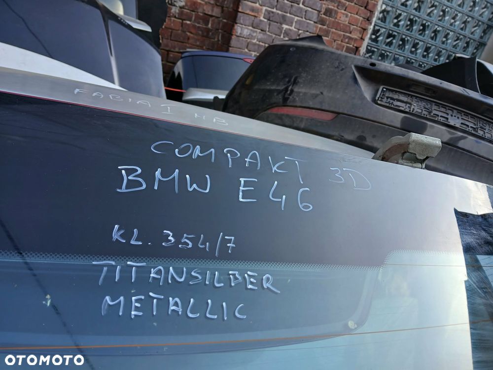 BMW E46 Compact klapa bagażnika titansilber metallic - 7