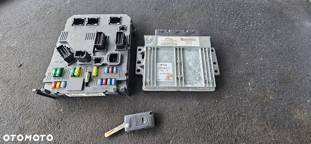 Zestaw startowy komputer 9654131380 9655826580 BSI kluczyk Peugeot 407 1,8 16V - 1