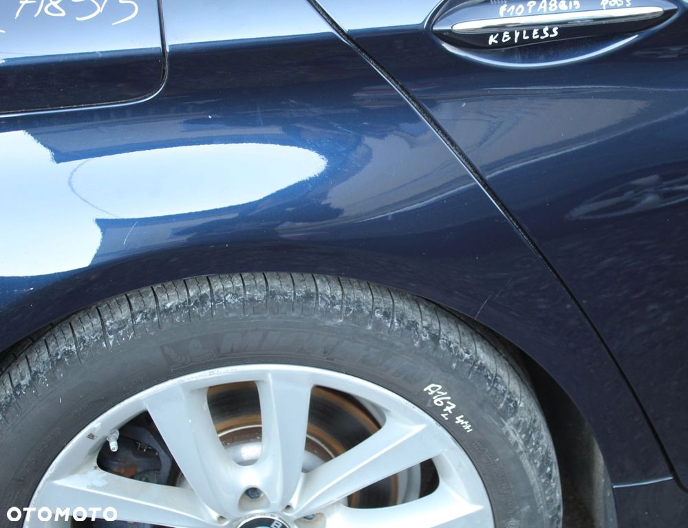 ĆWIARTKA BŁOTNIK PRAWY TYŁ TYLNY BMW F10 SEDAN A89 IMPERIALBLAU ORG LAKIER - 5