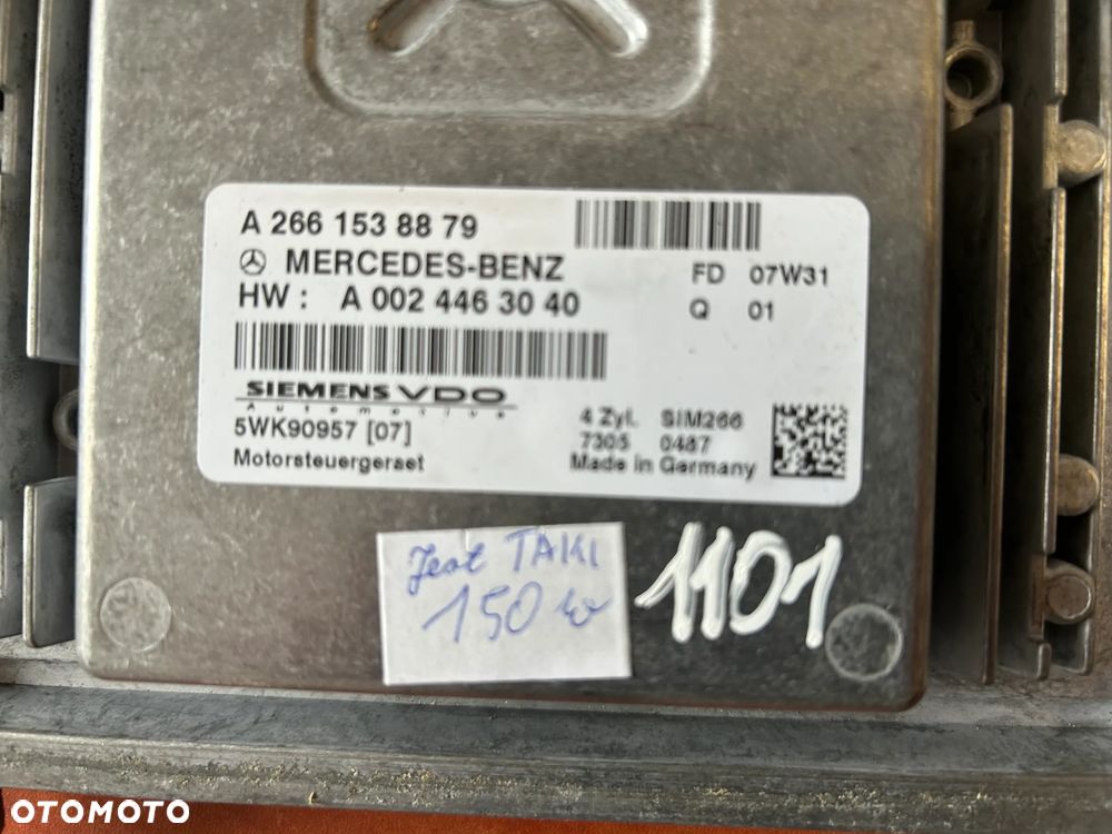 KOMPUTER, STEROWNIK MERCEDES KLASA B W245 W169 A2661538879 A0024463040 5WK90957 - 5