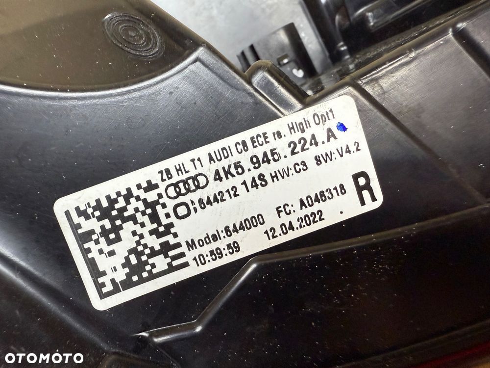 LAMPA TYŁ PRAWA LED AUDI A6 C8 SEDAN 4K5 4K5945224A - 3