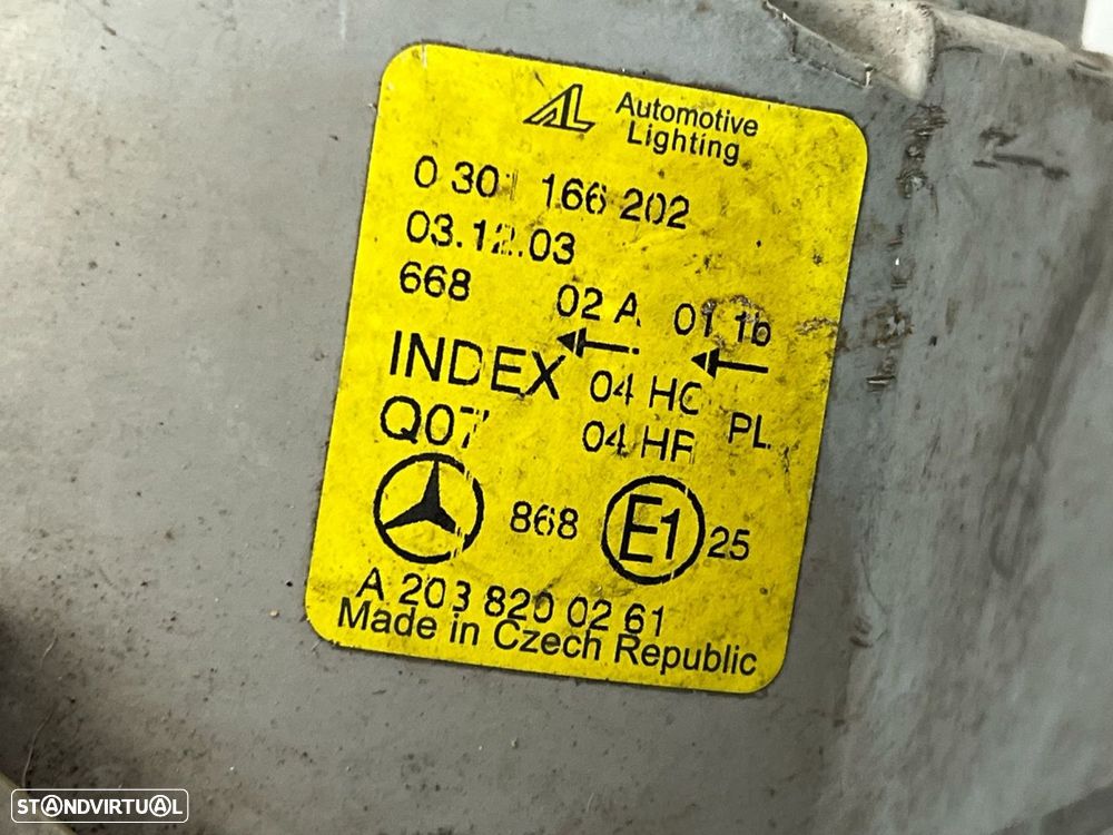 Farol normal Dto Frente MERCEDES-BENZ C-CLASS (W203) REF. A2038200261 - 7