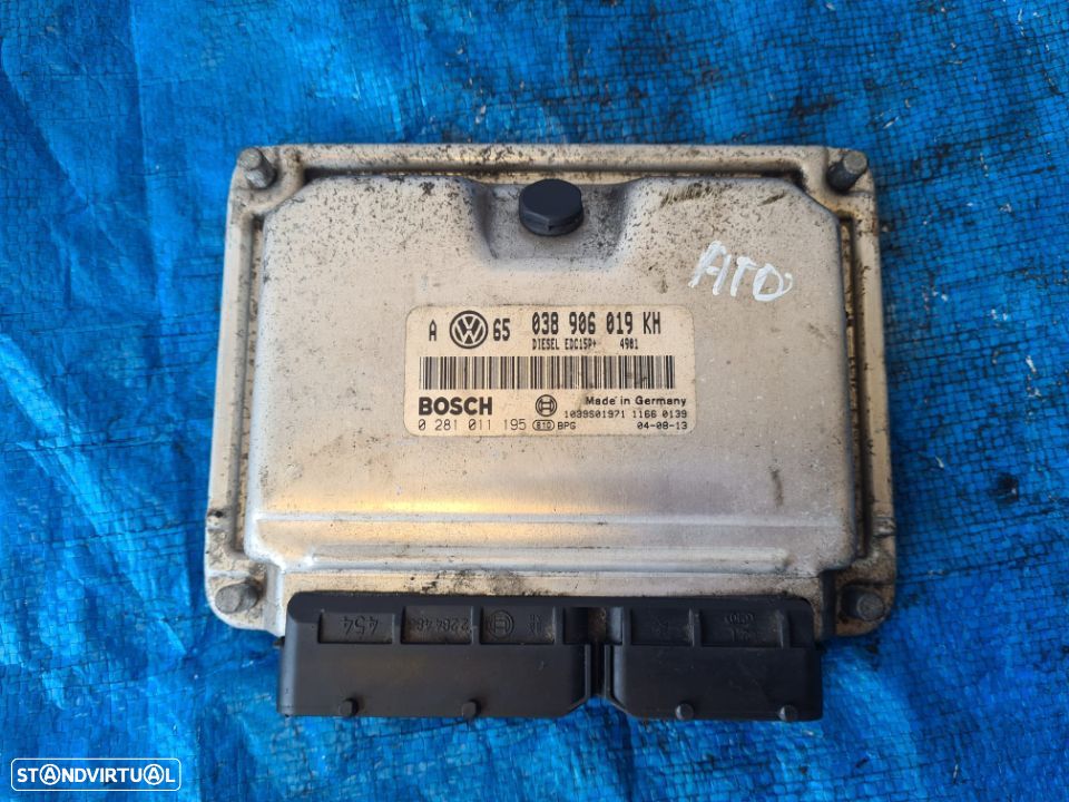 CENTRALINA ECU BOSCH ORIGINAL 038906019 038906019KH 0281011195 ATD VW VOLKSWAGEN GOLF IV 4 MK4 1.9 TDI 100CV ATD - 3