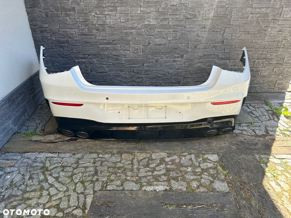 MERCEDES CLA A45S TYLNY ZDERZAK BIAŁY W KOLOR A118 PDC - 1