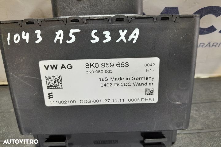 MODUL BATERIE 8K0959663 8K0959663 Audi A5 8T [facelift] [2011 - 2016] - 2