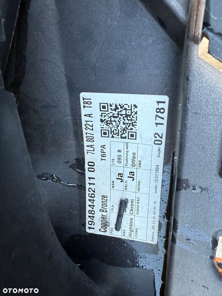 ZDERZAK PRZÓD PRZEDNI VOLKSWAGEN MULTIVAN T6.1 7LA 7LA807221A - 2