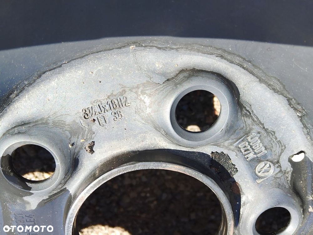 koło dojazdowe vw audi 18" 5x100 1j0601027m - 3