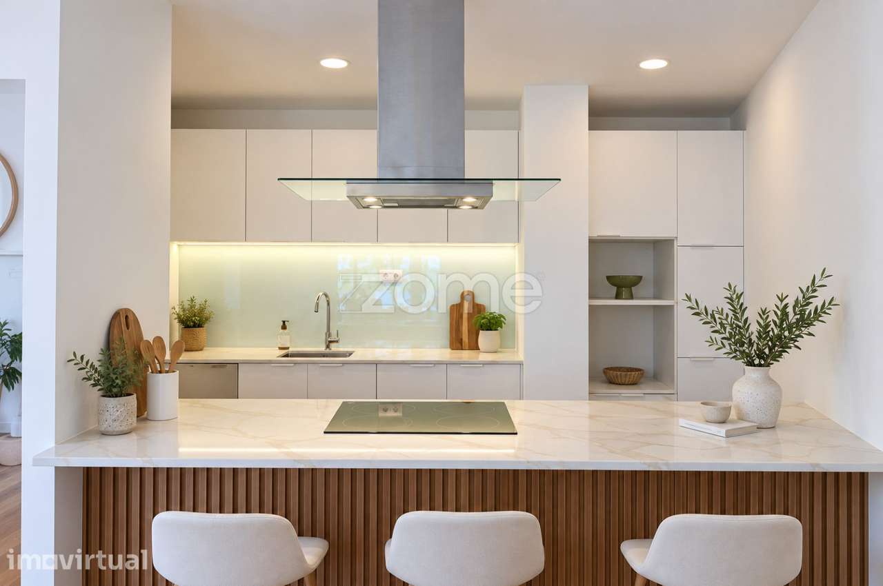 Apartamento T2+1 Totalmente Remodelado com Varanda - Grande imagem: 4/18