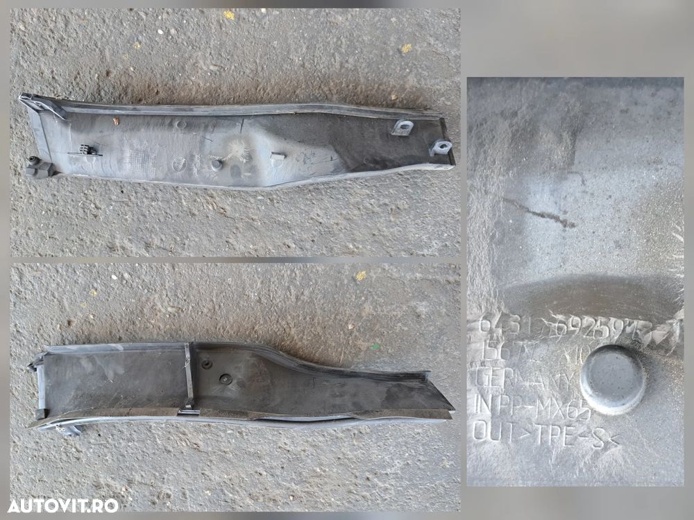 Grila protectie capac stergatoare Carcasa filtru aer Grila ventilatie parbriz Scut lateral Originale BMW E90+LCI E91+LCI - 7