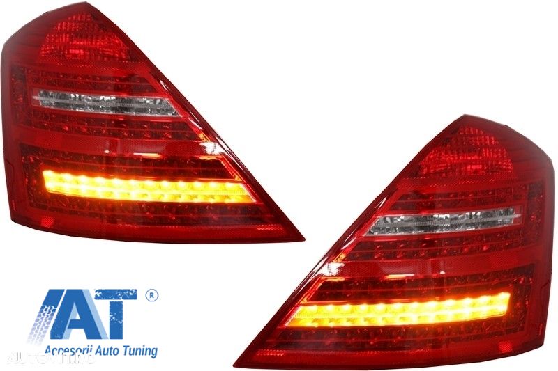 Stopuri LED Facelift compatibil cu MERCEDES S-Class W221 (2005-2012) - 4