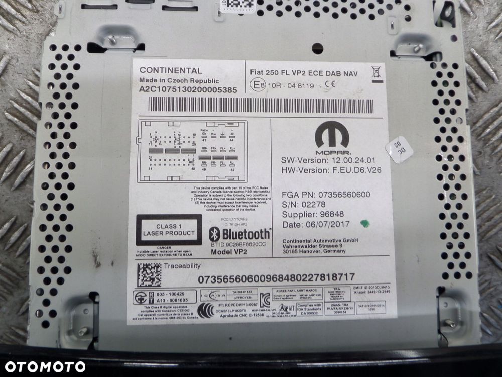 radio nawigacja ducato boxer jumper iii 07356560600 - 4