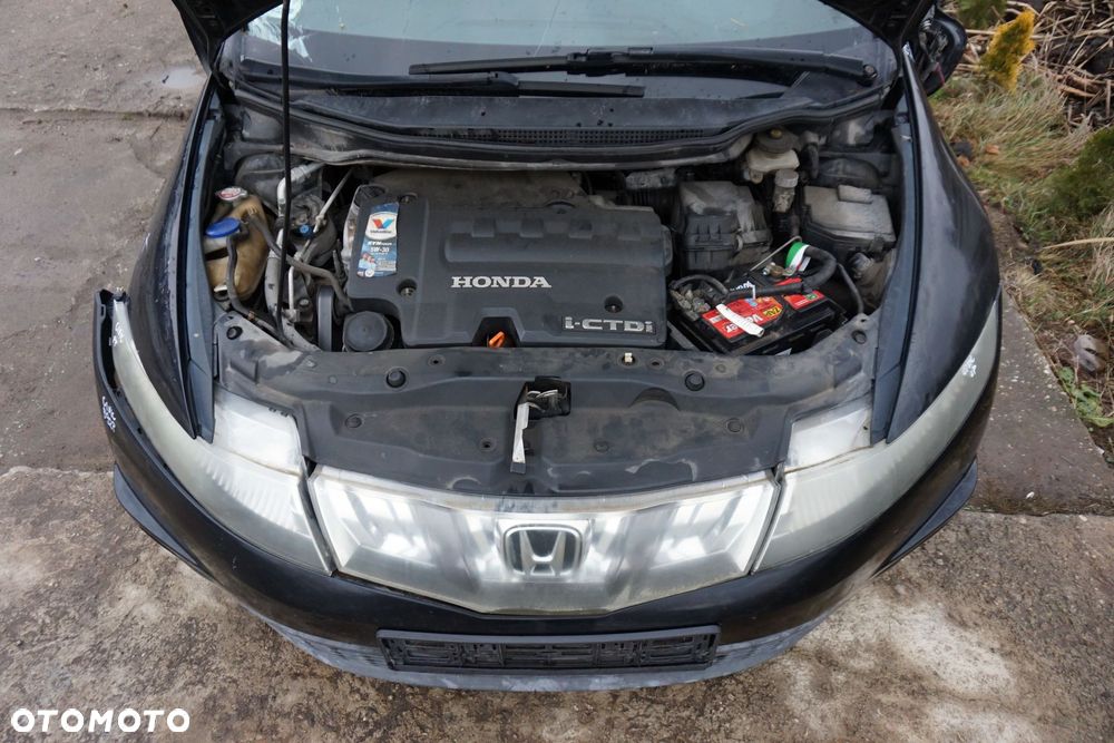 HONDA CIVIC VIII 5D HB 2006 B92P 2.2 I-CTDI N22A2 140KM PPG6 CZARNY na części - 9