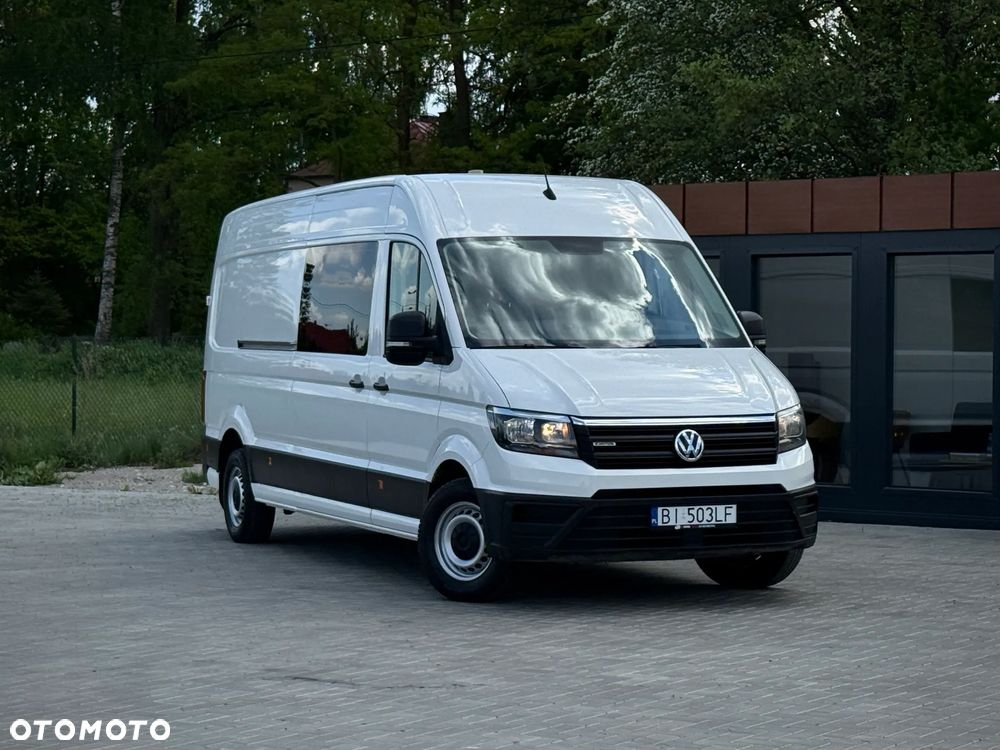 Volkswagen Crafter 4x4 4Motion / L4 H2 Maxi / Brygadówka 6-osobowy / Webasto / Klimatyzacja / HAK / Zarejestrowany w PL