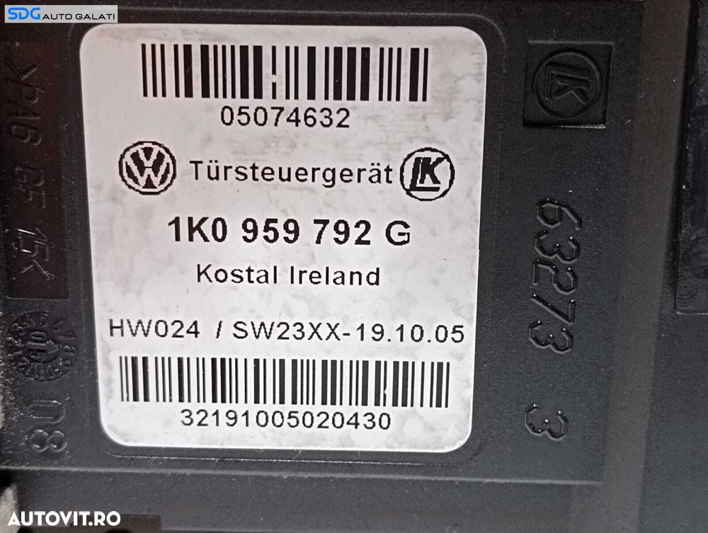 Motoras Geam Macara Electrica Usa Portiera Dreapta Fata Volkswagen Passat B6 2005 - 2010 Cod 1K0959792G 1T0959702B [M6690] - 3