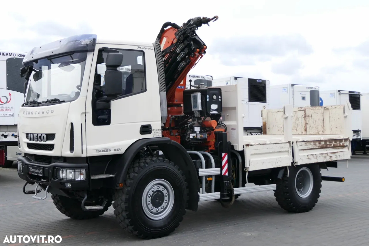 Iveco EUROCARGO 150E25 / 4X4 / BASCULANTE + HDS TEREX 120.2 E / PENTRU INDUSTRIA ELECTRICĂ / RADIO CONTROL / 67.000 KM KILOMETRAJ - 9