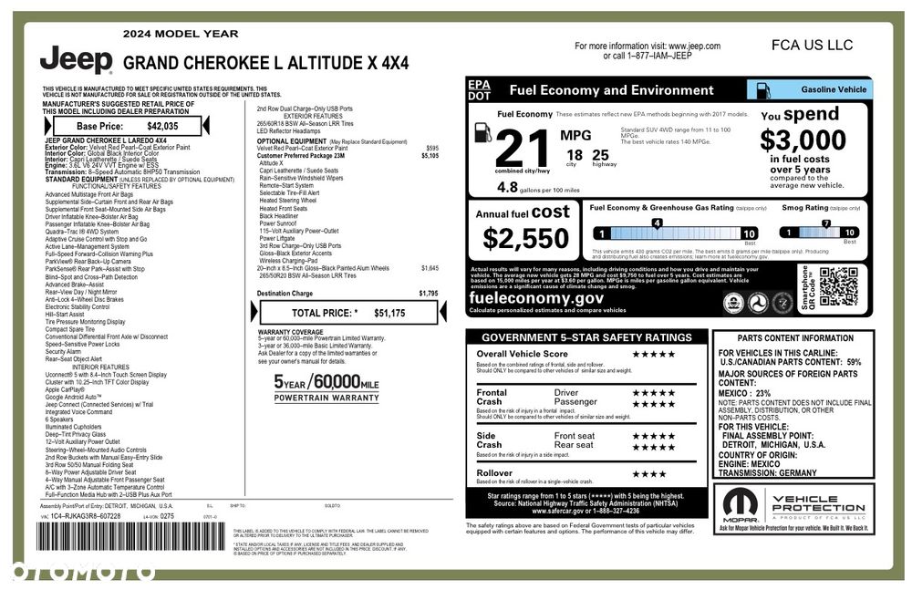 Jeep Grand Cherokee 3.6 V6 Pentastar 4WD Automatik Overland - 40