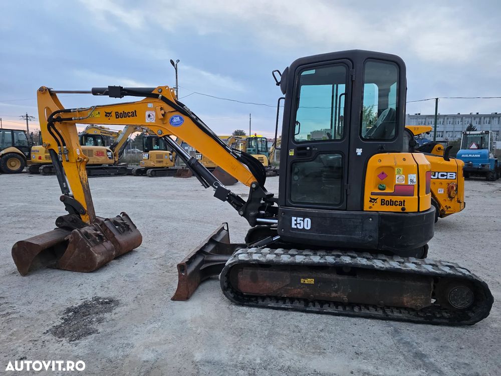 Bobcat E50 Miniexcavator pe senile 36kw /Kubota - 5
