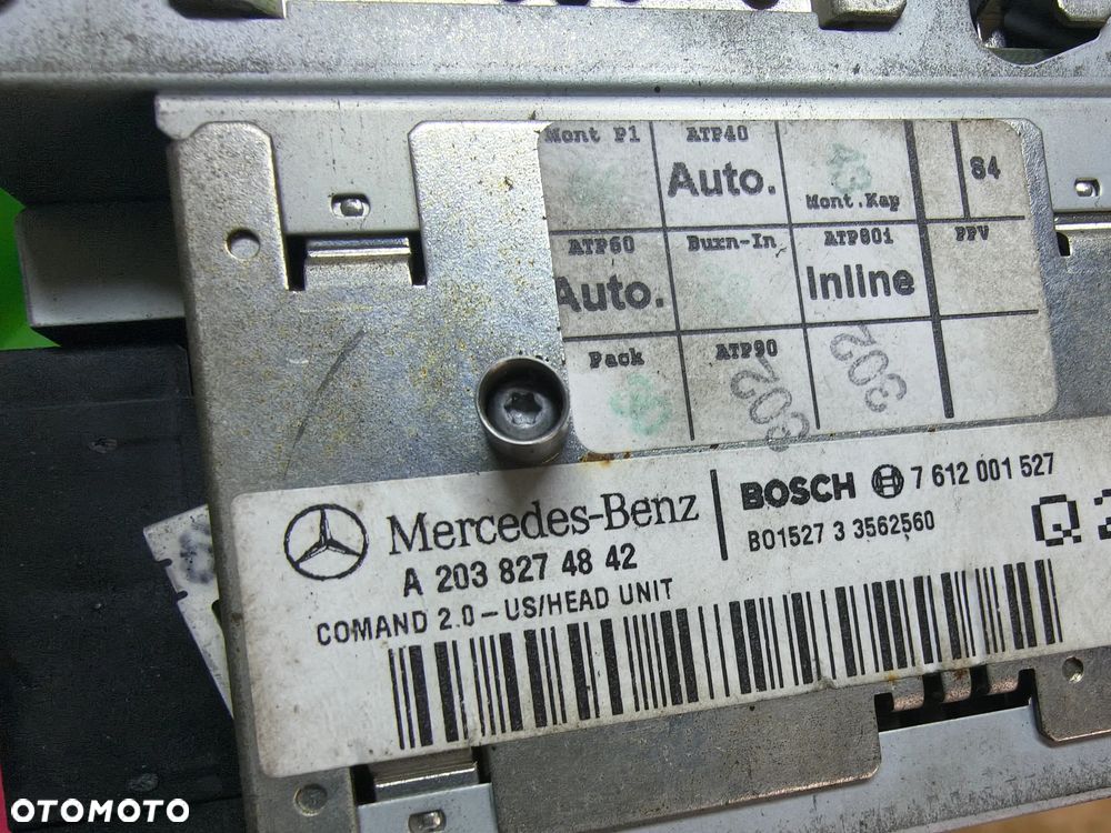 Mercedes CLK c klasa w209 w203 radio nawigacja navi - 2