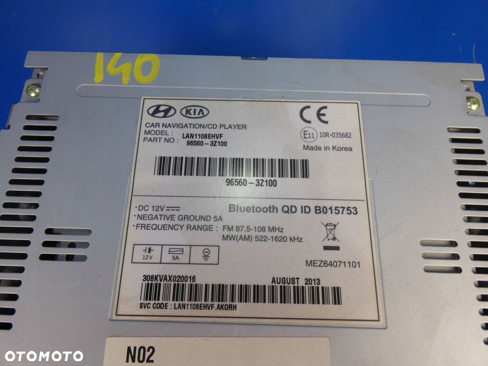 HYUNDAI I40 RADIO FABRYCZNE NAWIGACJA MONITOR - 3