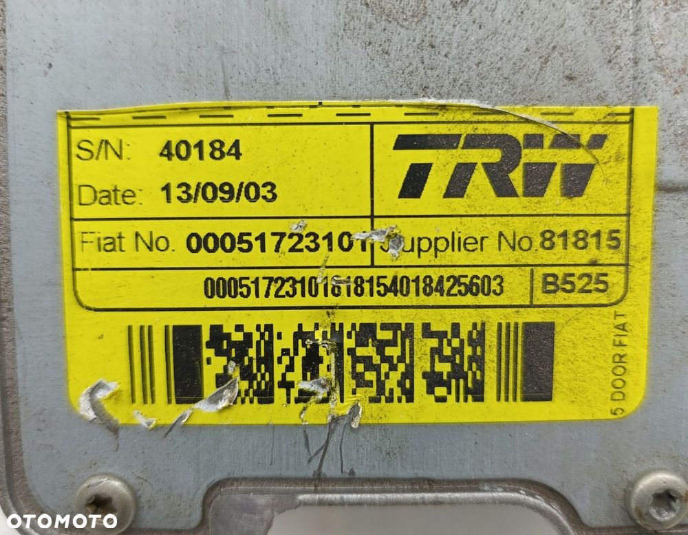 KOLUMNA KIEROWNICZA ZE WSPOMAGANIEM FIAT STILO TRW 00051723100 - 2