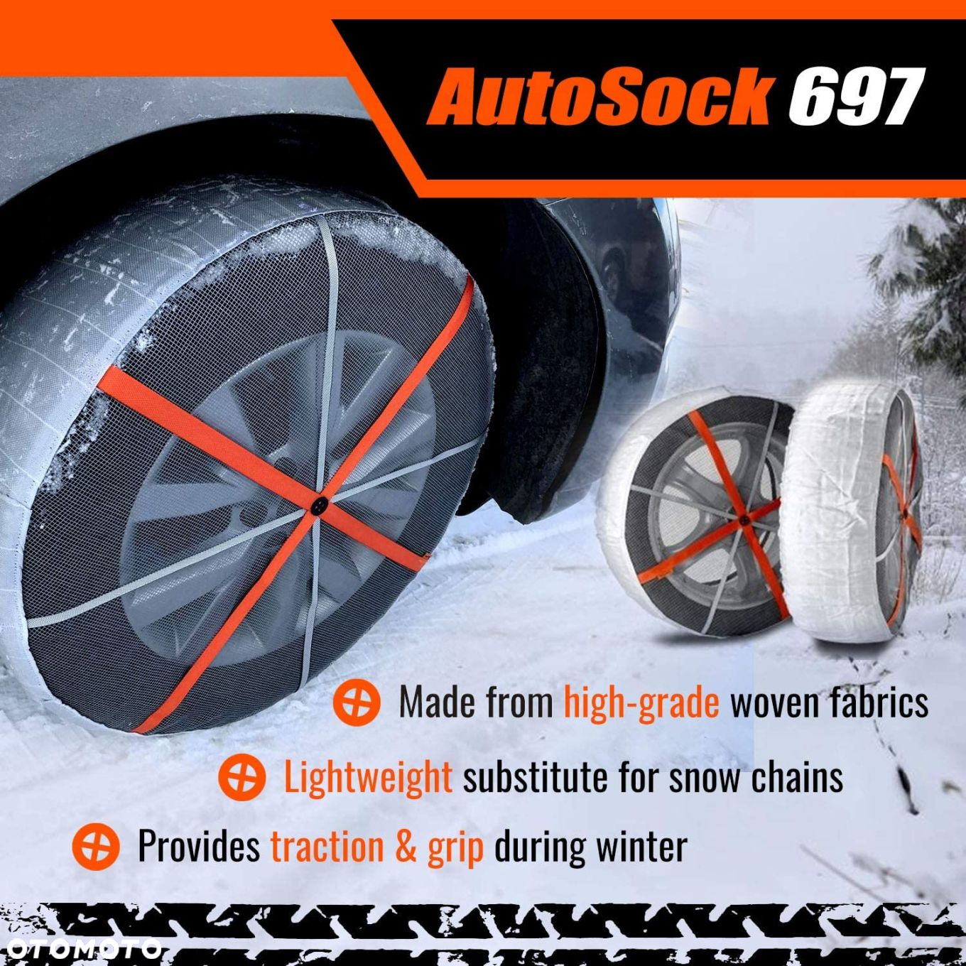 VOLVO C40 skarpety lancuchy sniegowe AutoSock - 3