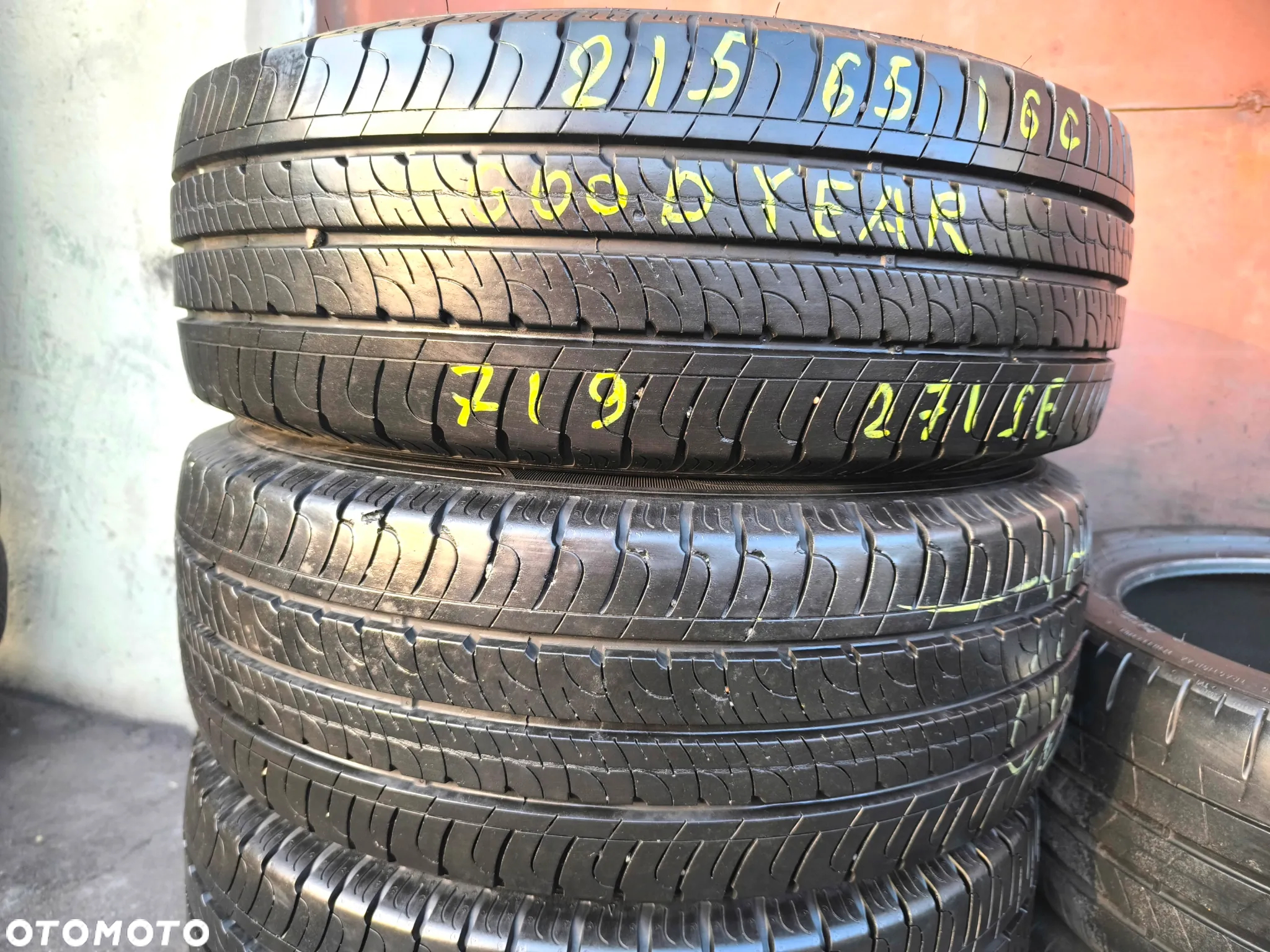 215/65R16C 109/107T 16 C Opony Letnie Lato GOODYEAR EFFICIENT GRIP CARGO 7,5mm Legnica ALU-RAD 215/65 - 2