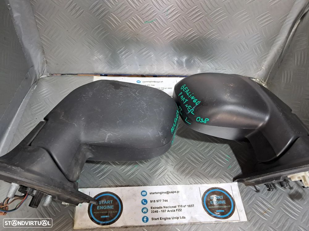 Espelho retrovisor Peugeot Partner Citroen Berlingo 2015-2024 - 8