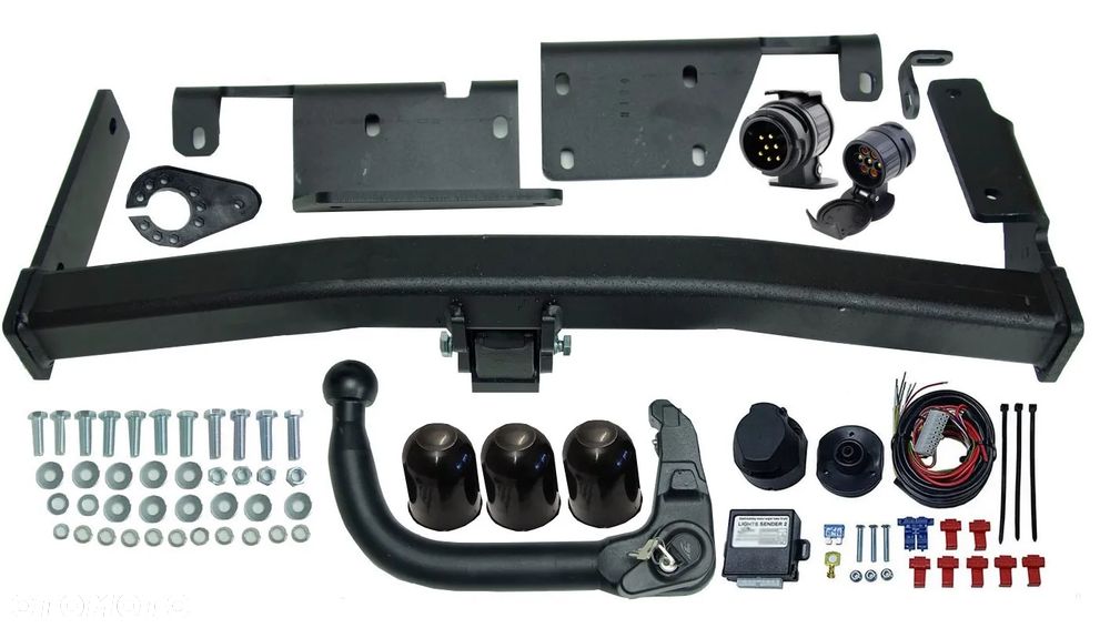 HAK HOLOWNICZY Z KULĄ WYPINANĄ PIONOWO NA KLUCZYK+STAŁE PLUSU+MODUŁ13P NISSAN MURANO3 III Z52 2014+ - 2