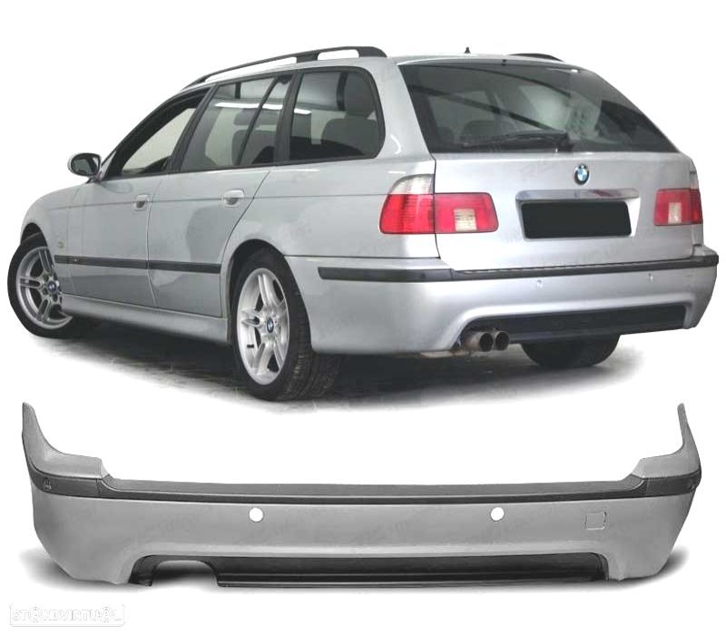 PÁRA-CHOQUES TRASEIRO BMW E39 TOURING 95-03 PDC LOOK M - 1