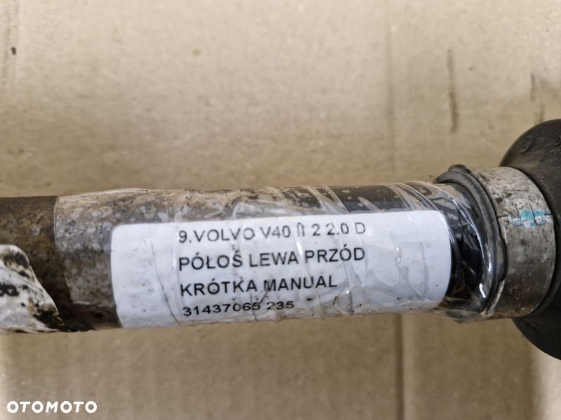 volvo v40 ii 2 2.0 d półoś lewa przód krótka manual 31437065 - 5