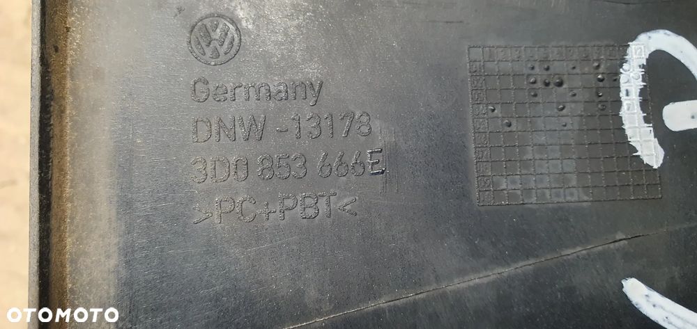 Kratka zderzaka prawy przód przednia prawa VW Phaeton 3D0853666E - 7