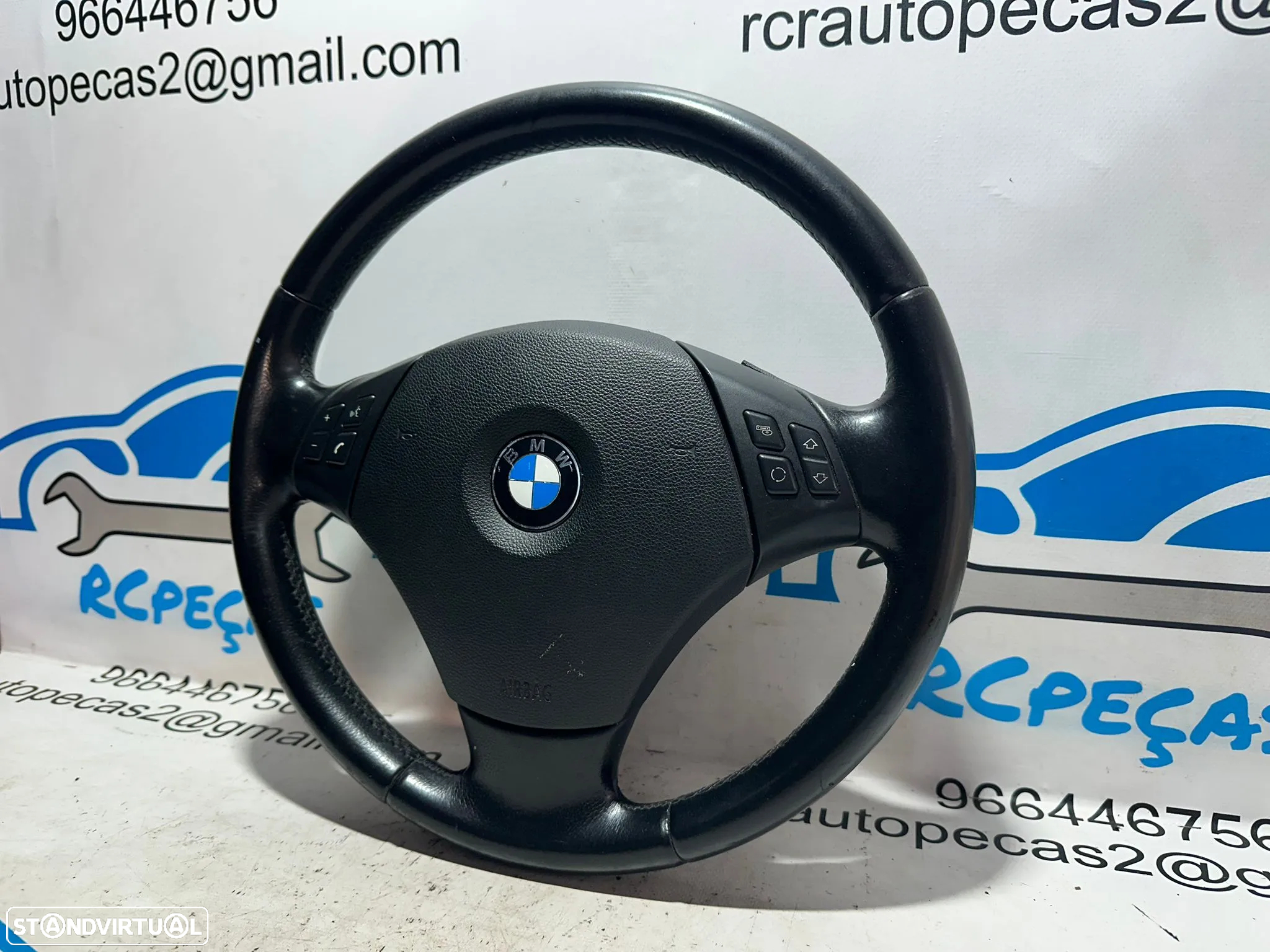 Volante Completo Pele Original Multifunções Comandos BMW Serie 1 3 X1 E83 6764547 - 4