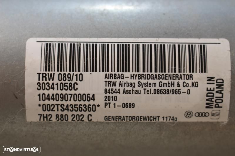 Airbag De Passageiro Volkswagen Transporter T5 Caixa (7Ha, 7Hh, 7Ea, 7 - 5