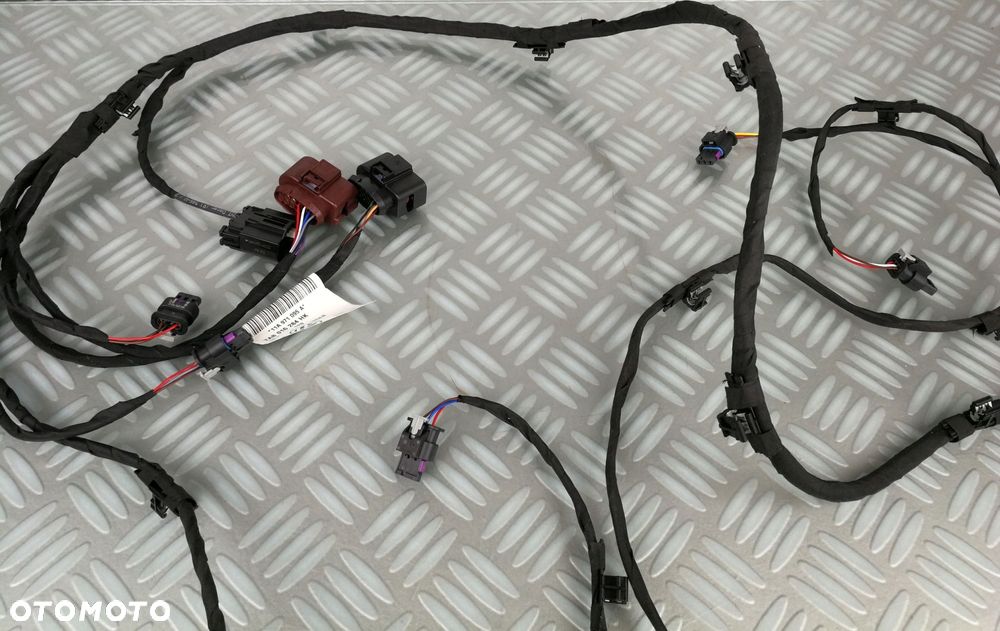 wiązka kable instalacja przewodów czujników PDC zderzaka przedniego VW ID4 - 4