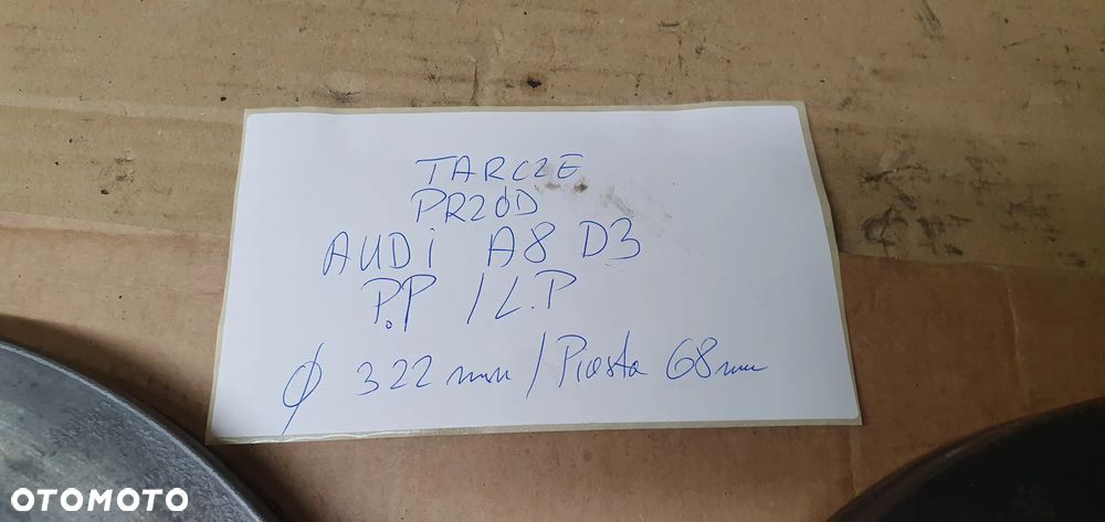 Tarcze hamulcowe przód przednie klocki Audi A8 D3 3.0 TDI 320mm - 10