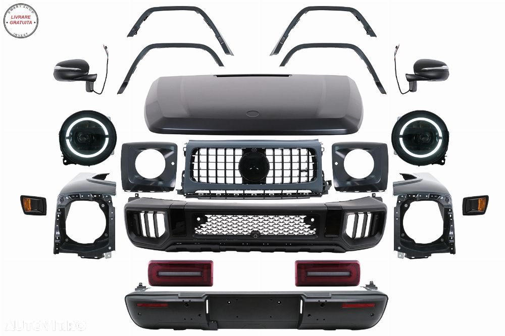 Pachet Exterior Mercedes W463 G-Class (2012-2017) Conversie la 2024 G63 Design- livrare gratuita - 1