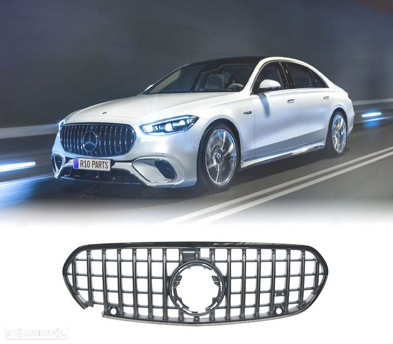 GRELHA MERCEDES CLASSE S W223 21-24 LOOK AMG S63 CROMADO - 1