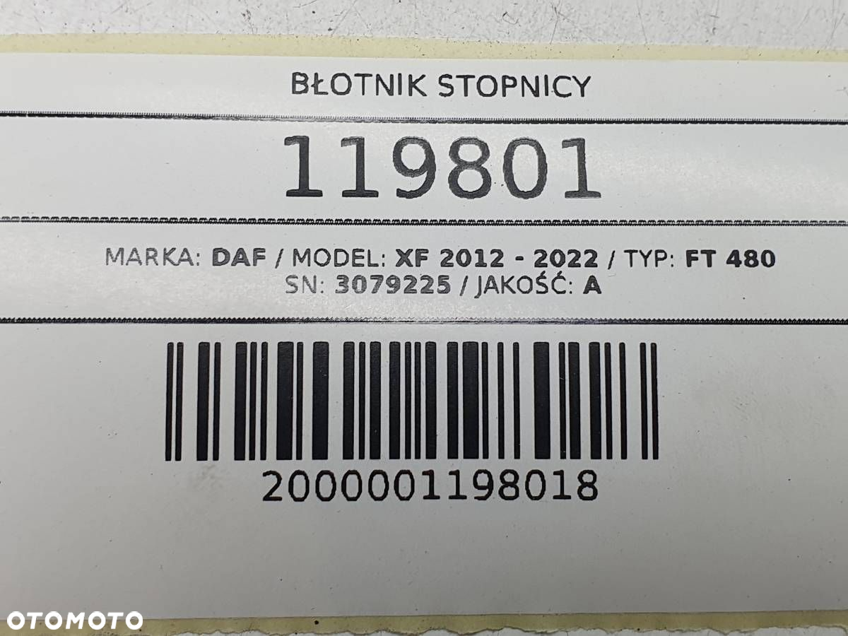 BŁOTNIK NADKOLE STOPNICY LEWY PRZÓD DAX XF 106 1994951 3079225 - 4