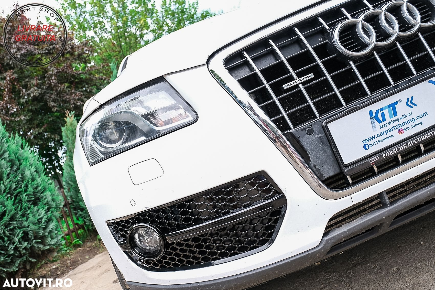 Grile Laterale Audi Q5 SUV 8R (2008-2011) RS Design Negru Lucios- livrare gratuita - 8