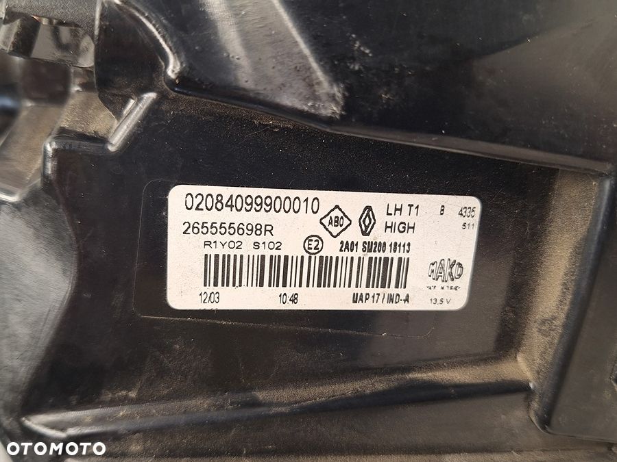 lampa tyl tylna lewa renault captur II 2019- led 265555698r europa orginal demontaz - 6