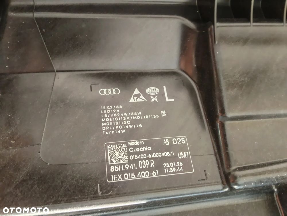 Audi Q6 e-tron MATRIX LED PRZÓD STRONA LEWA LAMPA PRZEDNIA 85H941039R - 7
