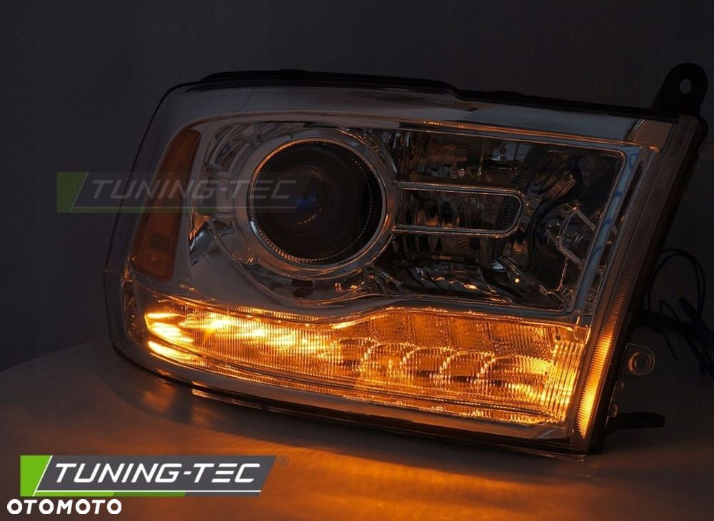 Reflektor Lampa Diody Soczewka Chrom Europa Dodge Ram IV 4 08-24 Classic - 4