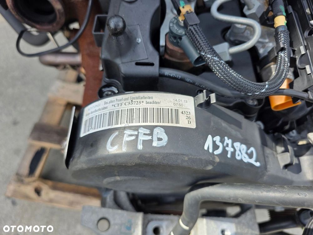 SILNIK KOMPLETNY AUDI VW SEAT SKODA 2.0 TDI CFF CFFB 137882 KM ORYGINAŁ ! - 14