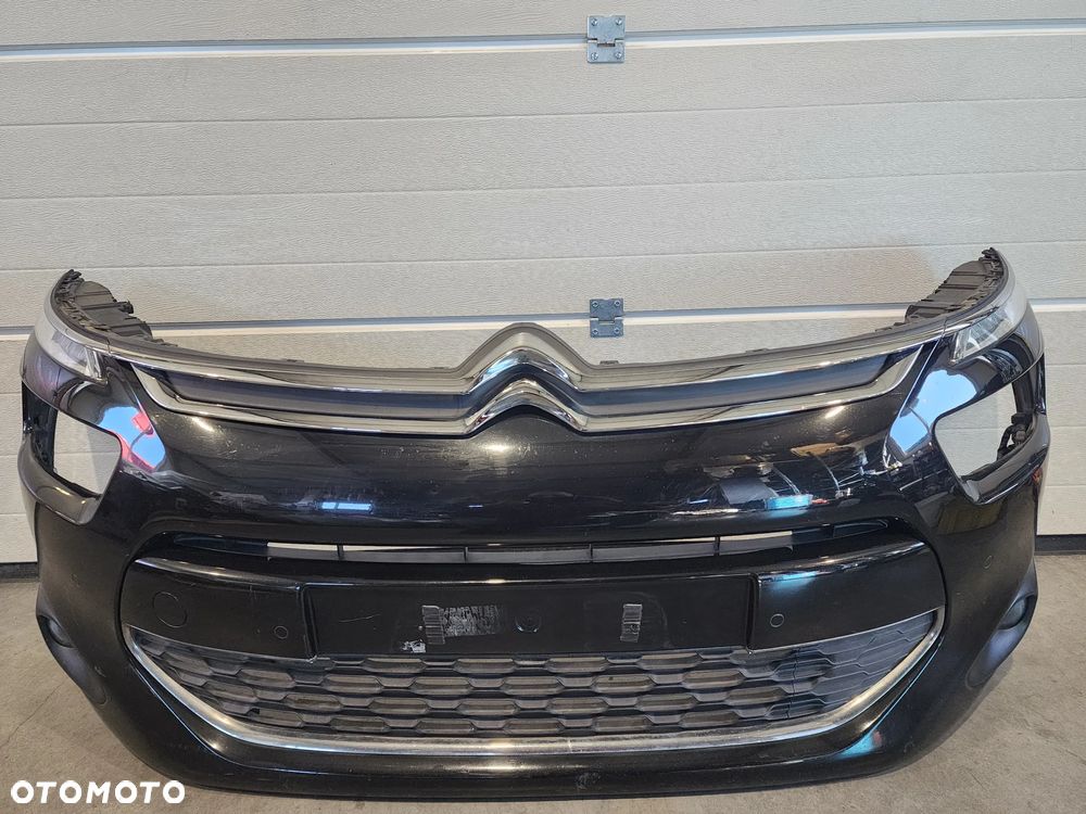 Citroen C4 PICASSO II 2 zderzak przód kompletny 6PDC CZARNY - 1