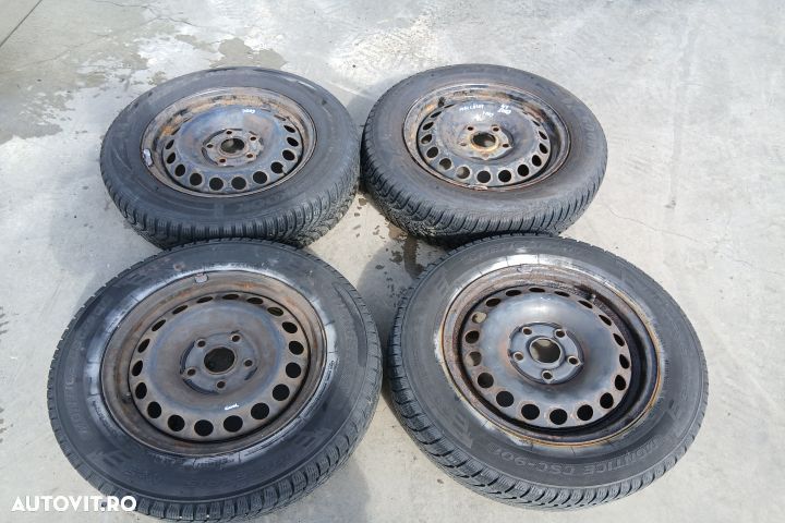 Jante tabla cu anvelope 15 - set 195/65 R15 1K0601027C 6JX15H2 ET47 1 - 2