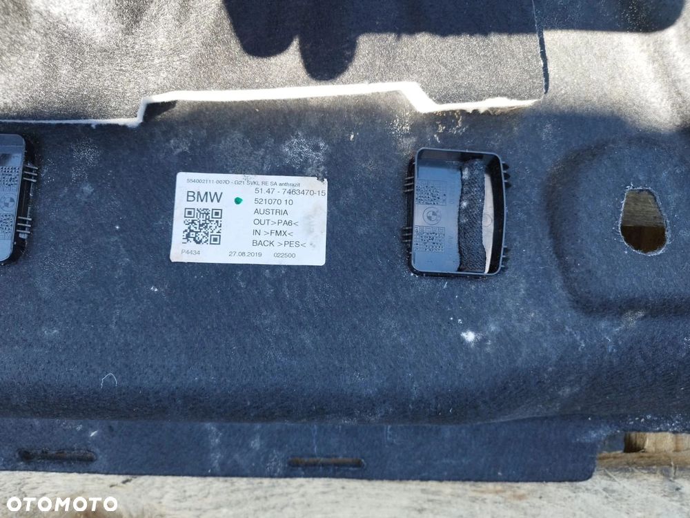 BOCZEK TAPICERKA BAGAŻNIKA PRAWA BMW 3 G21 7463470 - 6