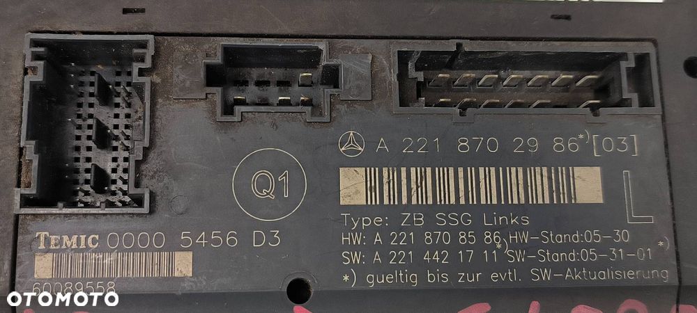 MODUŁ MERCEDES S 420 A2218702986 - 4