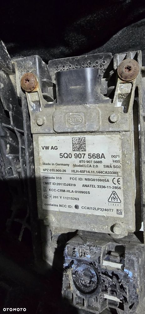 Moduł sterownik asysten pasa radar Vw Audi 5Q0907568A - 1